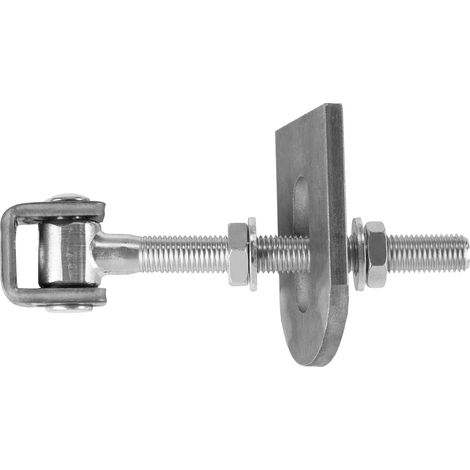 Torscharnier verstellbar M16 x 185 mm mit U-Förmiger Anschweißlasche (1/2)