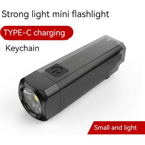 Lampe porte-clés multifonctionnelle - lampe torche - rechargeable - 7 modes d'éclairage - camping et pêche (1/5)
