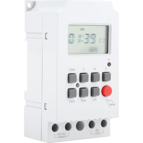 Temporizador programable inteligente y duradero de 110 V. (1/5)