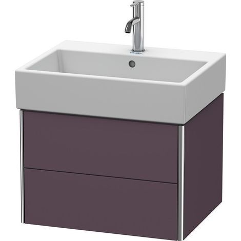 Meuble sous-vasque XSQUARE 397x584x460mm Satin aubergine