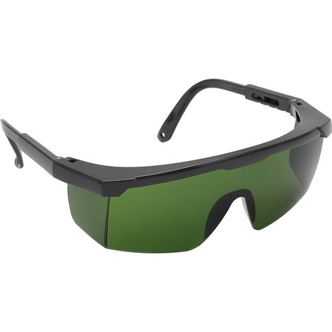 Lunettes de soudage à l'arc argon, branches extensibles, résistantes aux chocs, excellente protection, protection UV, vert clair IR3.0 (1/5)