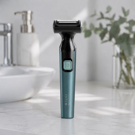 Rasoir Électrique 2 en 1 Tête Double IPX6 Étanche USB Rechargeable Lames Acier pour Homme Femme Corps Visage (1/5)