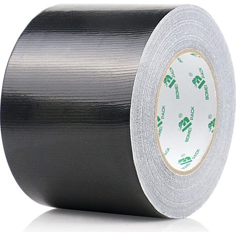Black Heavy Duty Duct Tape 100mm x 50m for Repair, Fastening, Sealing, Labelling and Renovation Work (1/5)