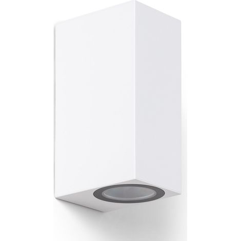 Aplique de Pared Exterior Iluminación Doble Cara Miseno Blanco Blanco
