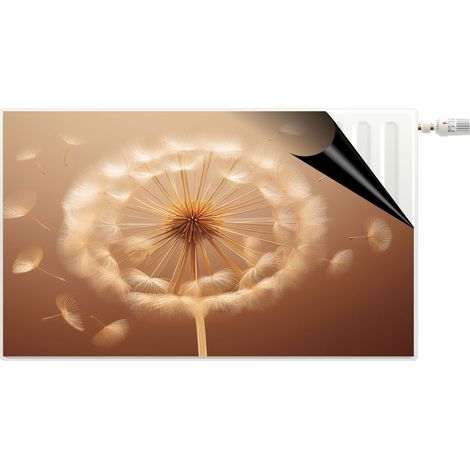 Alfombrilla magnética para radiador Cubierta decorativa para radiador Delicado diente de león