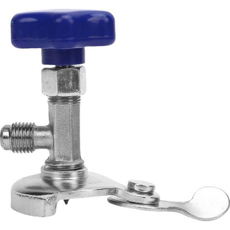 Can Tap pour réfrigérant R134A - Connexion 1/4 SAE - Outil distributeur compatible avec R12, R22, R410A et R502 - Valve à ponction pour cartouche - Pour usage professionnel et domestique (1/5)