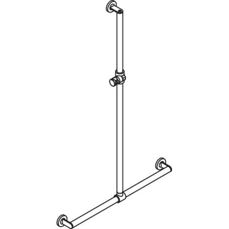 Duschhandlauf, d: 32, chrom A1=1250. W1=765, Brh. Kst. anthrazgr (1/2)