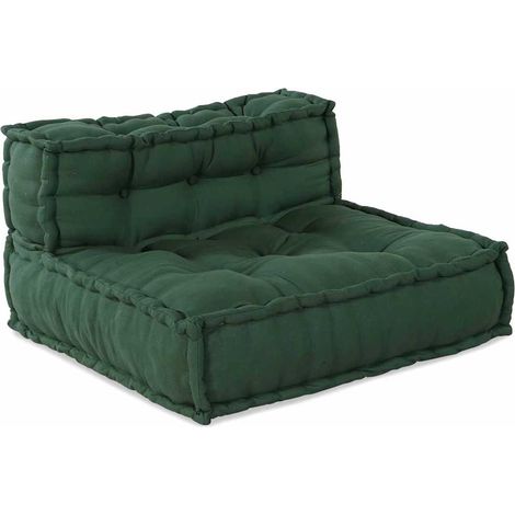 Maison Exclusive - Unità di Divano Modulare Tessuto Verde 210 x 140 x 56 cm (1/5)