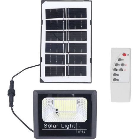 100 LED Solar-Flutlicht für den Außenbereich, IP67 wasserdicht, Solar-Wandleuchte mit Fernbedienung, Garten-Stehlampe, Solar-Wandleuchte für den Garten, hohe Helligkeit (1/4)