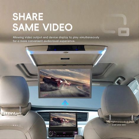 Autoradio simple DIN avec CarPlay et Android Auto, écran tactile 7 pouces (1/5)