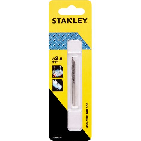 2 Brocas HSS-CNC para metal ø 2.5mm STY-STA50753-QZ (1/2)