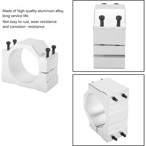 1 support fixation moteur broche arbre CNC en alliage d'aluminium 80mm + 4 vis (1/5)