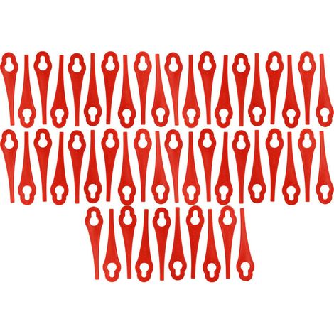 Lames compatible avec Einhell BG CT 18 Li GE Kit tondeuse de rechange polyamide 50x Rouge (1/4)