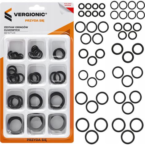 O-Ring-Satz aus Gummi, ölbeständige O-Ringe für Klimaanlagenventile, 50 Stück