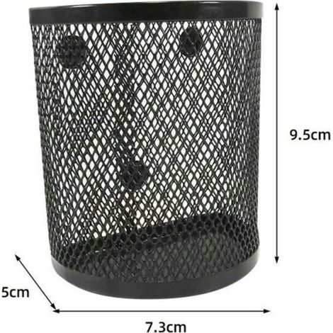 Porte Crayon Magnétique Frigo Porte Stylo Magnétique Panier De Rangement en Maille Pot à Crayon Aimanté pour Bureau Enfant Tablea (1/5)