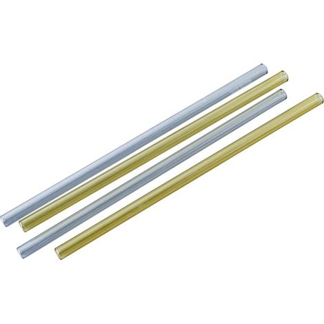Fackelmann Glastrinkhalme inkl. Bürste 20 cm bunt 4 Stück Cocktail Glashalme wiederverwendbar