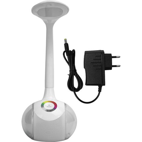 Lampe de table avec enceinte Bluetooth, lampe de nuit tactile LED RGB et protection des yeux. (1/5)
