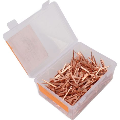 250 kupferbeschichtete Hufeisennägel, Edelstahl, für Reitsportausrüstung, Tierprodukte, 51 mm, E5 (1/5)