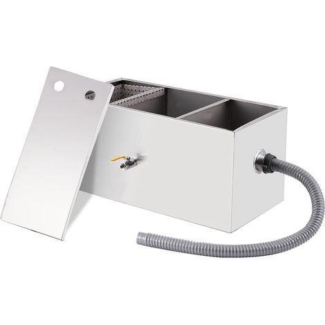 Bac à Graisse Sous Evier Inox 50L 60x29x29cm (1/5)