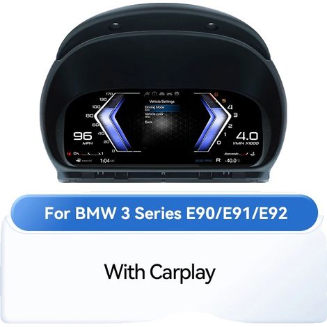 Panel de instrumentos digital, pantalla LED de 10 pulgadas, estilos de interfaz de usuario personalizables, con CarPlay. (1/2)
