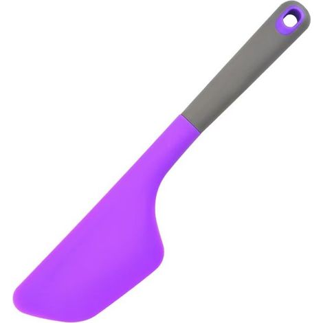 Cuchillo para hornear - Espátula de silicona rosa para pan y pasteles en la cocina (Morado) (1/2)