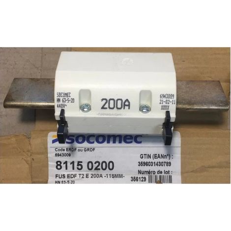 Socomec 81150200 EDF T2 Industriesicherung – 200 A 440 V 115 mm