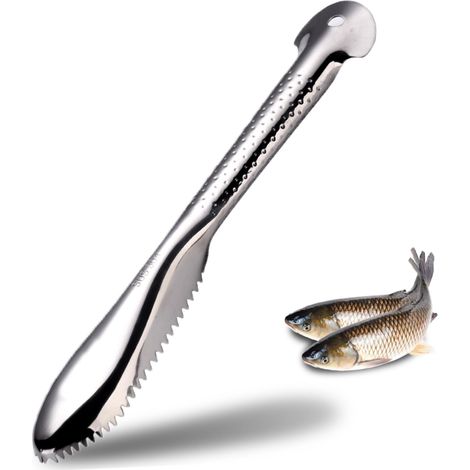 Écailleur de Poisson Professionnel en Acier Inoxydable - Grattoir à Couteau, Éliminateur d’Écailles de Poisson Efficace pour Cuisine (1/5)