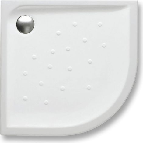 Roca – Receveur de douche angulaire en porcelaine antidérapant 505mm – Épaisseur 45-65mm – Installation en angle – Sécurisé pour usage quotidien (1/2)