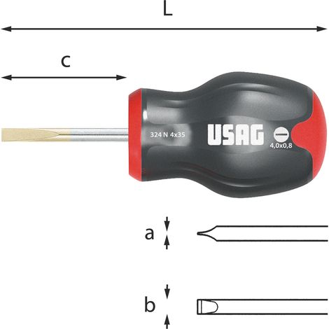 USAG GIRAVITI PER VITI CON INTAGLIO D. 0,8x4x35 U03240463