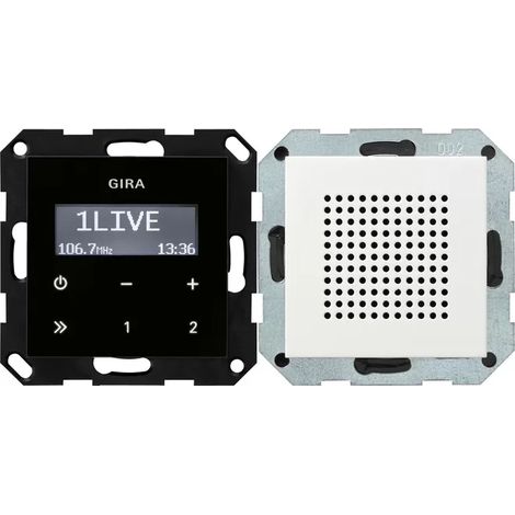 Gira UP-Radio RDS Lautsprecher System 55 Reinweiß m [228027], 2280 27 (1/2)