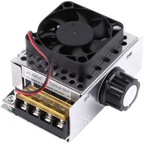 Régulateur de tension SCR 4000W – Tension de sortie réglable AC 0-220V – Courant 20A – Pour cuisinières, chauffe-eau et moteurs