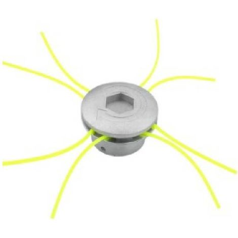 Cabezal desbrozador de aluminio tipo cruz para cortacéspedes de 4 tiempos - Accesorios de mantenimiento - Cabezal de aluminio cepillado