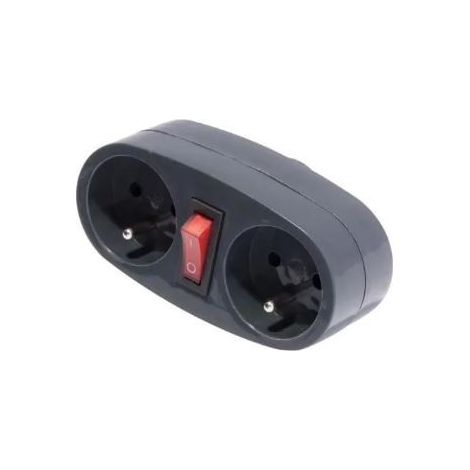 Chacon Biplite 16A con interruttore antracite