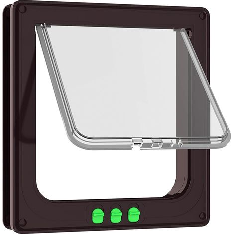 Chatière pour chat, chatière résistante aux intempéries, installation facile, porte intérieure extérieure, fenêtre, mur (1/5)