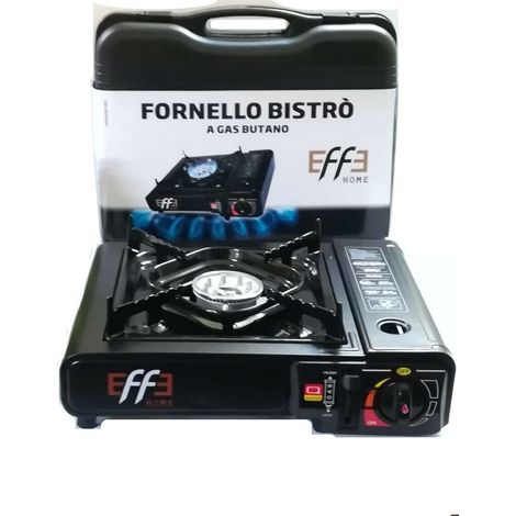 FORNELLO GAS A CARTUCCIA BISTRO EFFE - ACCIAIO VERNICIATO BRUCIATORE 1 KW 2,2 - 1 pezzo