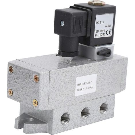 2-Positionen-5-Wege-Magnetventil, elektrisch gesteuert, pneumatische Geräte, G1/8 Zoll, K25DH-6DC, 24 V