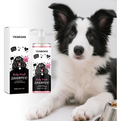 Shampoing rafraîchissant pour chien - Nettoie le pelage en douceur, laisse un parfum agréable et prend soin de la peau - 100 ml (1/5)