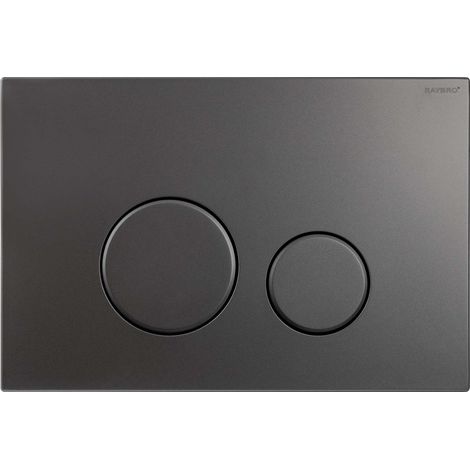 RAYBRO Betätigungsplatte CORTADO 65 Gun Metal für Geberit Spülkästen UP320, UP100, JomoTech, REZI Systems (1/5)