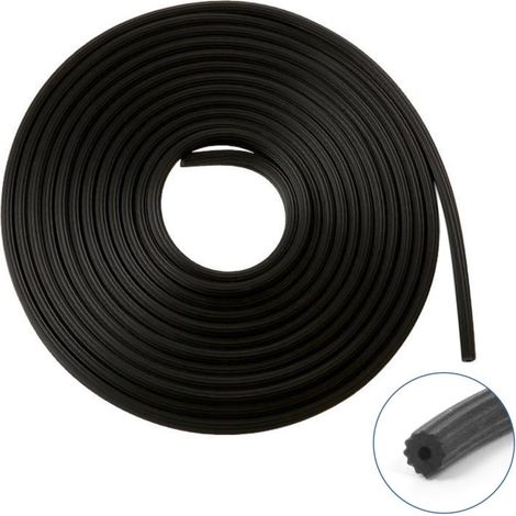 Sello redondo negro de 3,2 mm x 30,5 m (0,125 pulgadas x 100 pies) para mosquitera, kit de reparación de mosquiteras