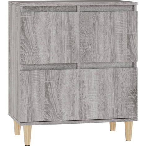 Credenza buffet cassettiera mobile contenitore organizer cucina soggiorno soggiorno Sonoma 60 x 35 x 70 cm derivati del legno grigio 020036402