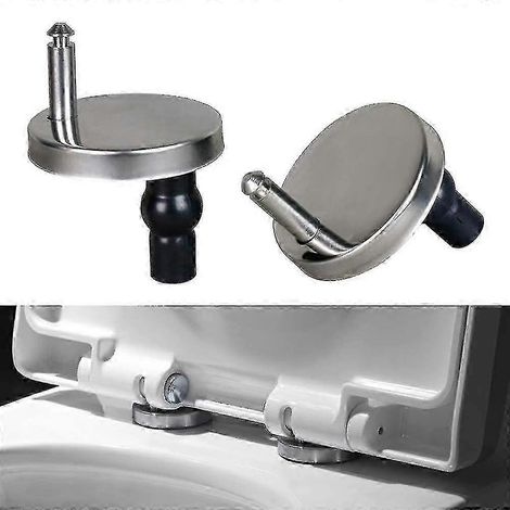2 charnières de siège de toilette, fixations de charnière de siège de toilette, fixation supérieure universelle pour siège de toilette (1/5)