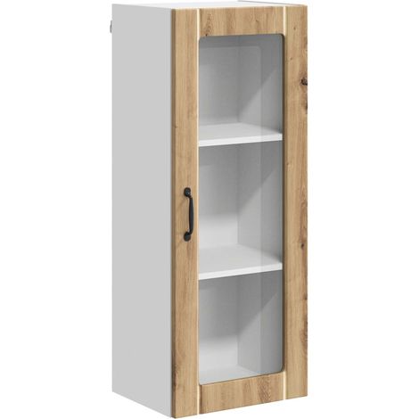 Maison Exclusive - Mobile in vetro da parete LUCCA Rovere Artigianale