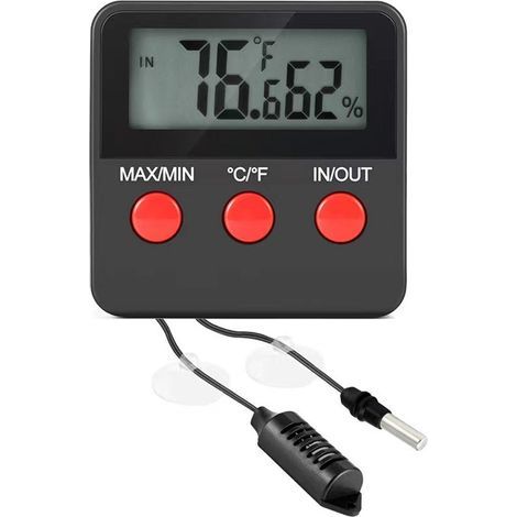 Thermomètre/Hygromètre numérique applicable avec sonde (1/3)