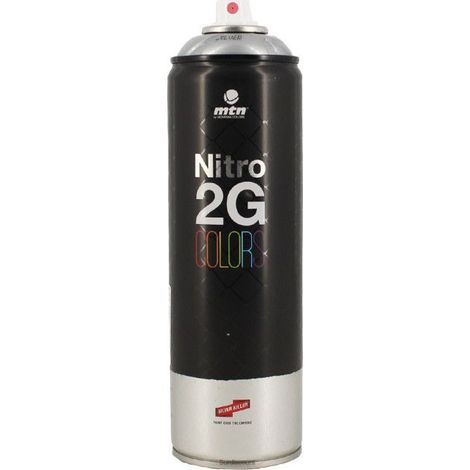 Bombe de peinture - Argent - MTN Nitro 2G Color - 500ml (1/3)