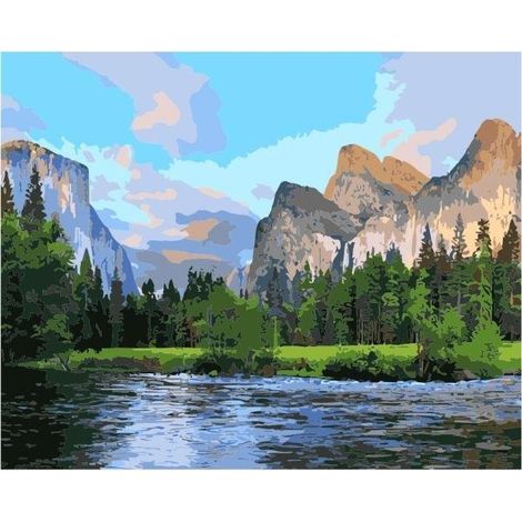Pintura por números - Parque Nacional de 40x50cm