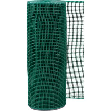 RETE QUADRA DA GIARDINO PLASTICA BOBINA 1x50mt ROTOLO VERDE