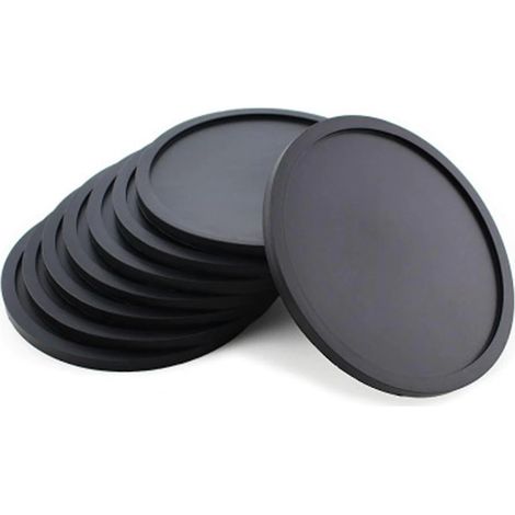 I sottobicchieri rotondi in silicone atossico proteggono le superfici da danni e macchie e sono perfetti per la casa, l'ufficio, le feste e gli eventi all'aperto.