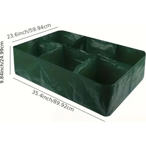 (6 grilles) Sacs de culture pour plantes, jardinières, semis, pots et jardinières, accessoires de culture, outils de jardinage, serres, grands pots de fleurs, conteneurs (1/4)