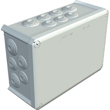 Boite de derivation Thermoplast 16x M32 + 8xM40, IP66 type T 350, gris clair / 1 pc (1/2)