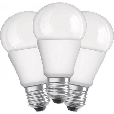 Pack de 3 ampoules LED 10.5W 2700K 1060lm ronde Ø 60x110mm culot E27 230V Ledvance